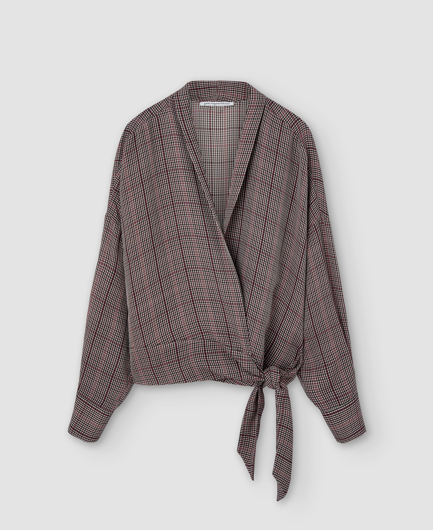 Chequered double-breasted shirt image number 6