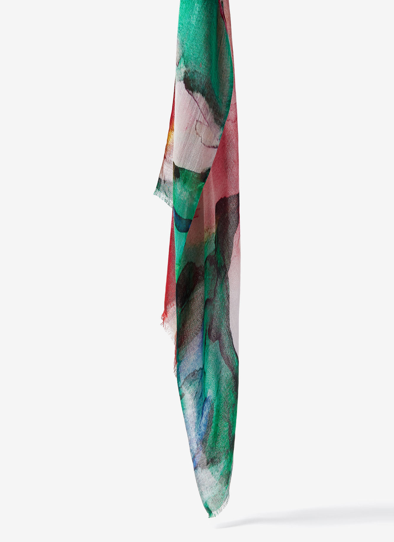 Modal foulard with multicolour print image number 1