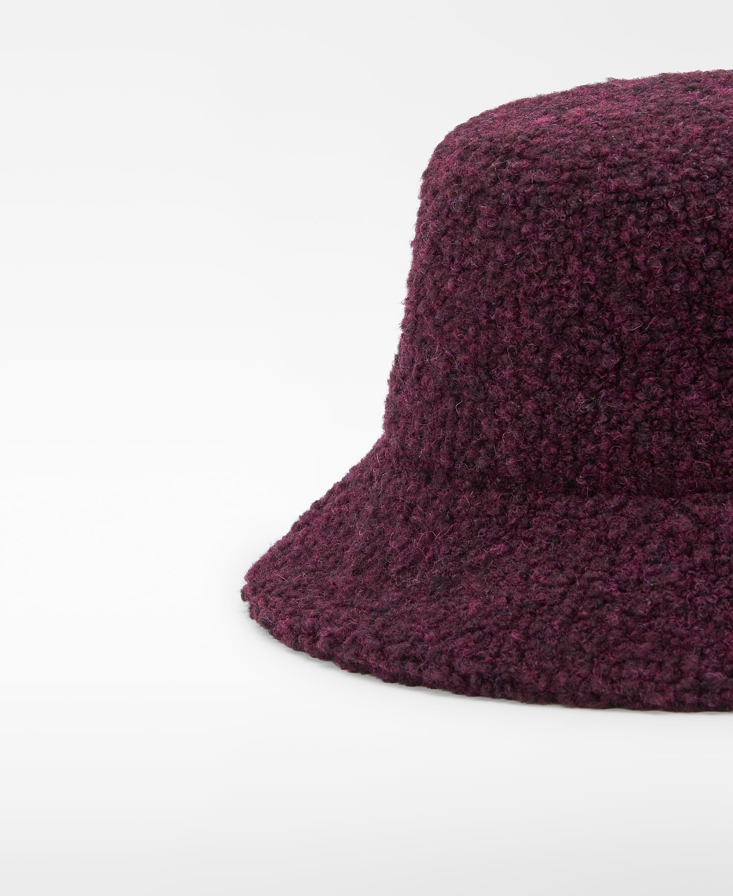 Strukturierter Bucket Hat mit Wolle image number 2