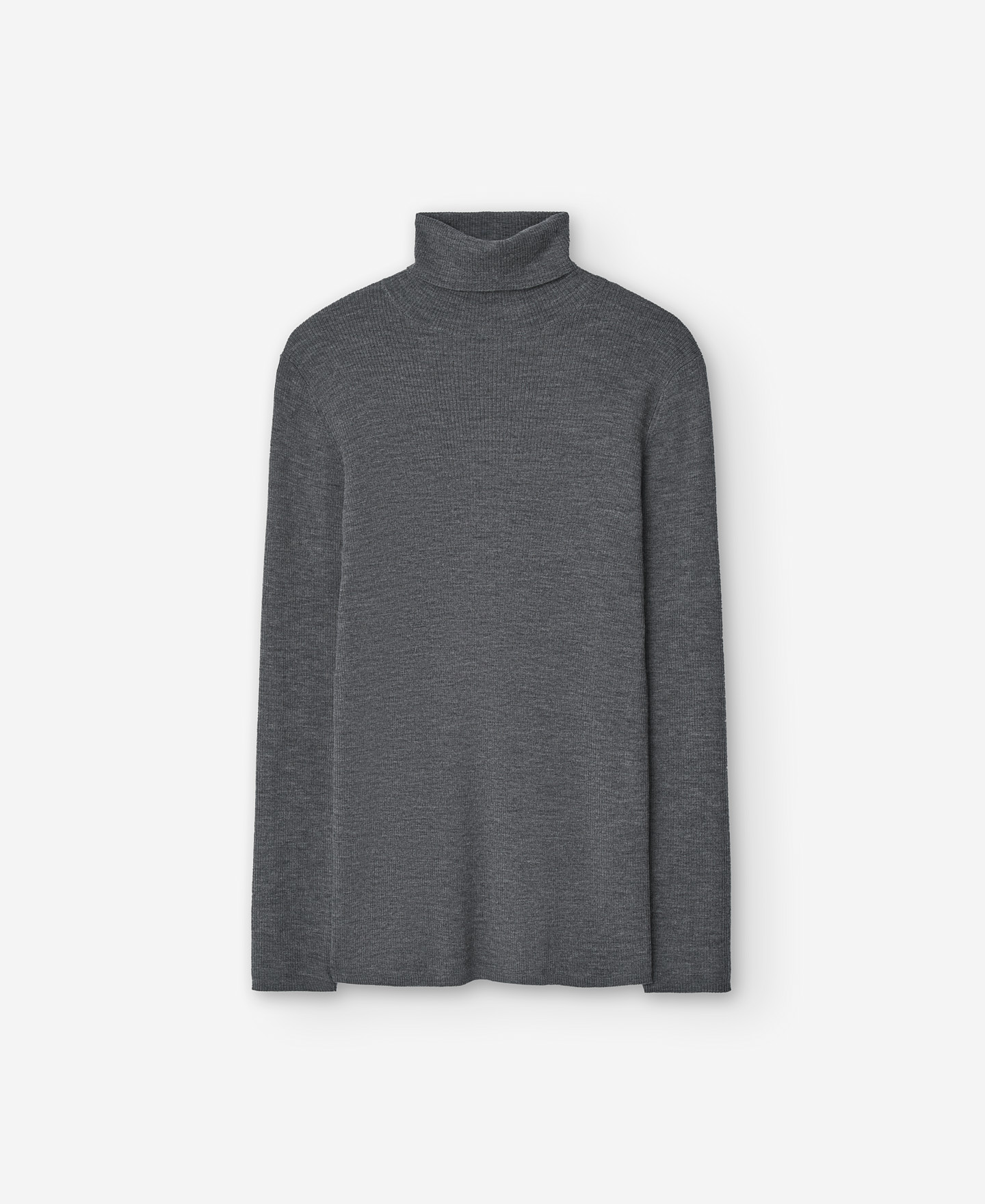 Merino wool ribbed sweater for women image number 4