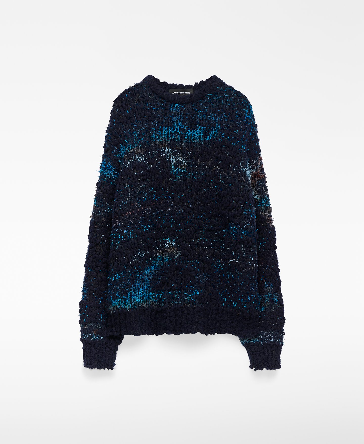 Jersey punto jacquard textura hombre image number 2