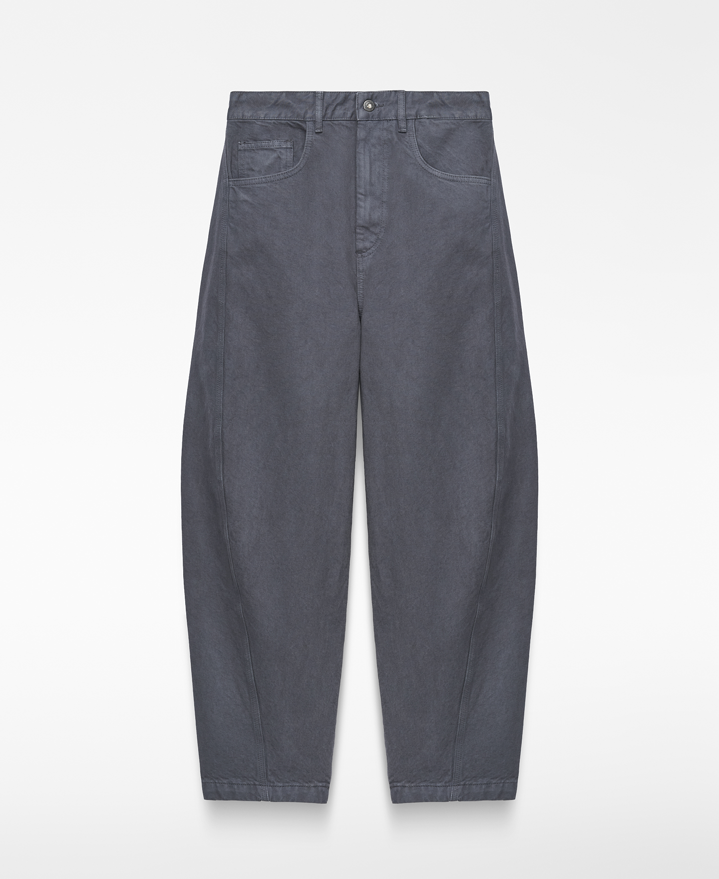 Pantal&oacute;n barrel fit denim algod&oacute;n image number 0