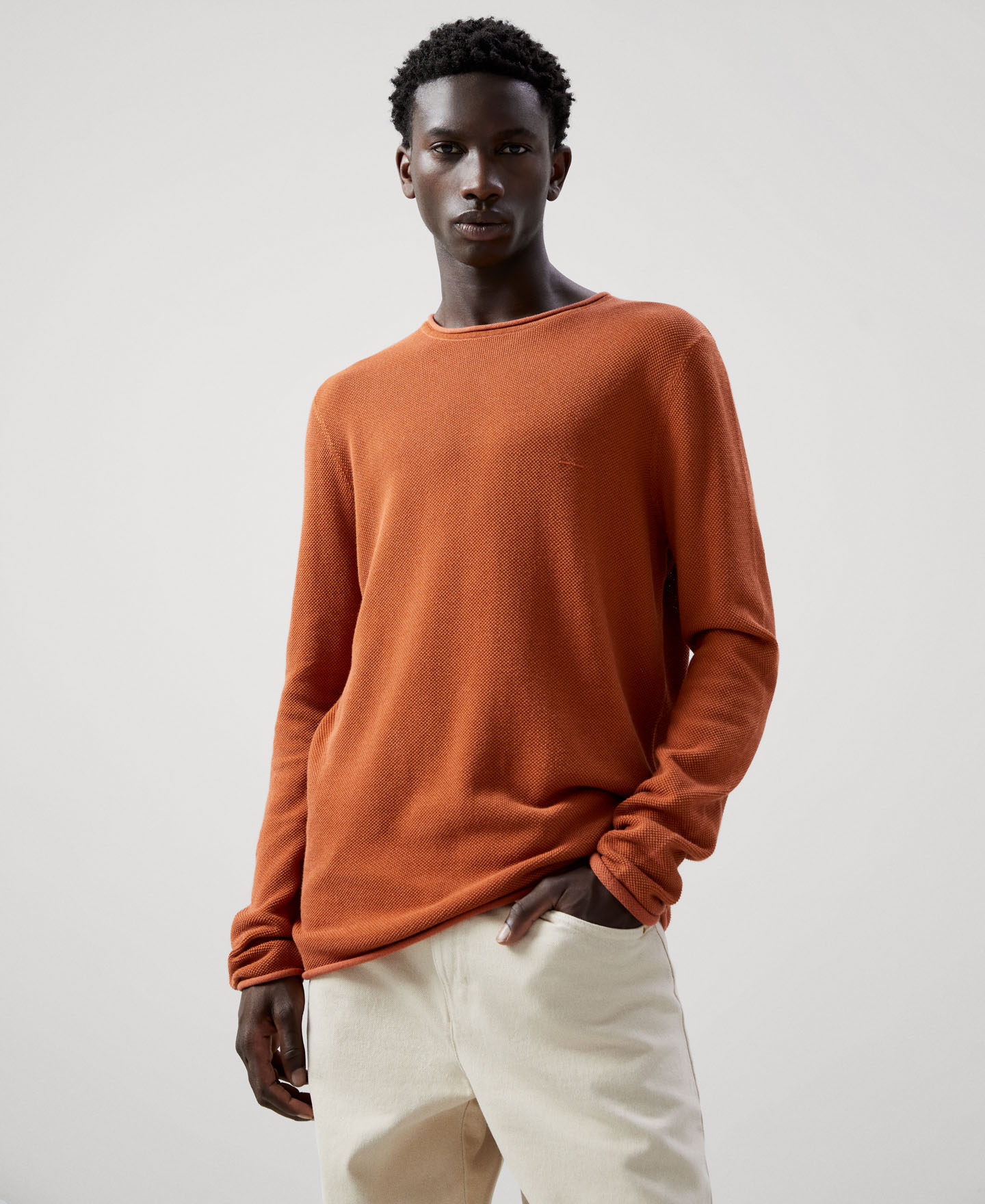 Cotton viscose long sleeve t-shirt image number 0