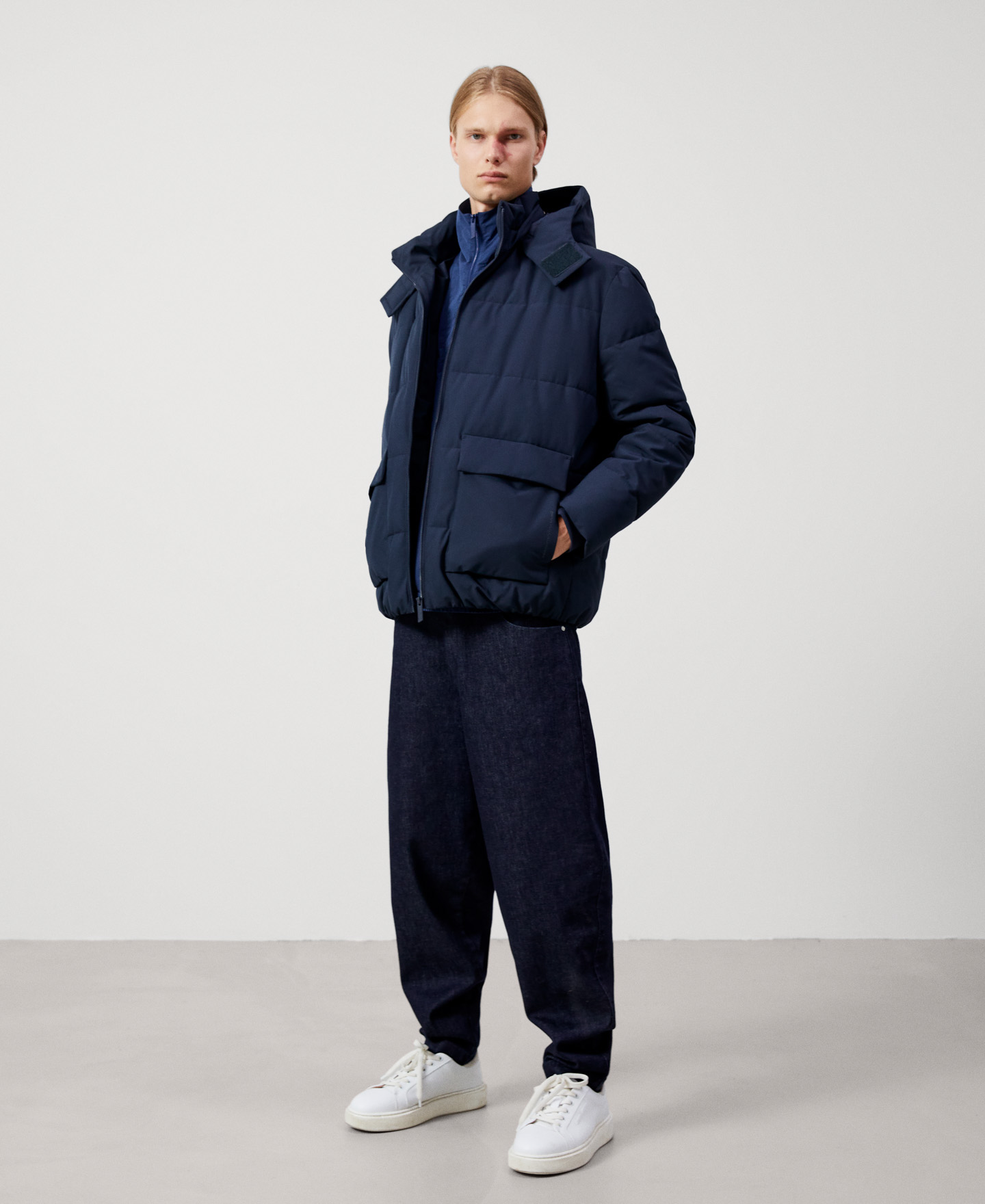 Padded hood jacket image number 1