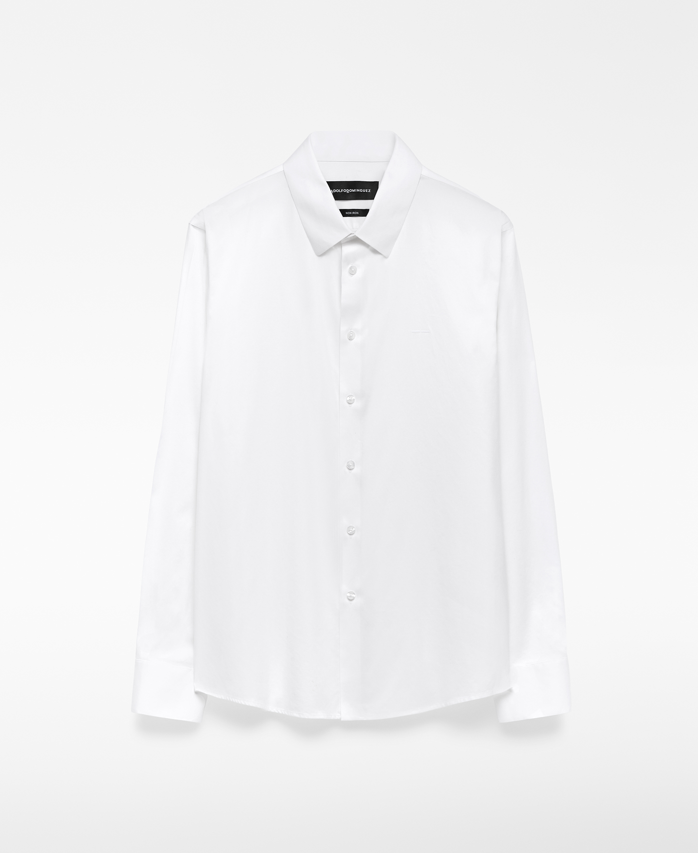 Slim fit spread collar shirt image number 6