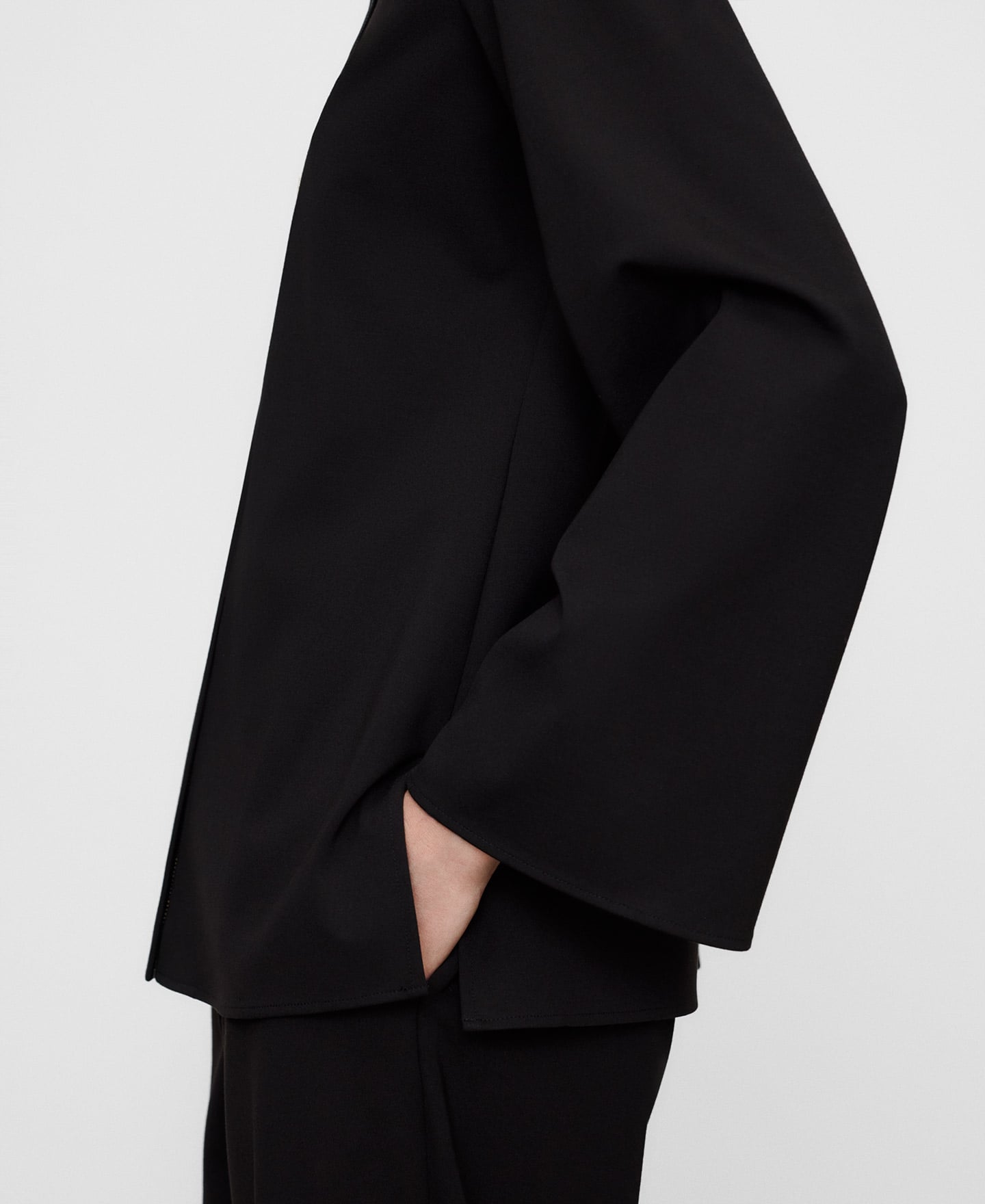 A-line top with concealed button closure image number 3