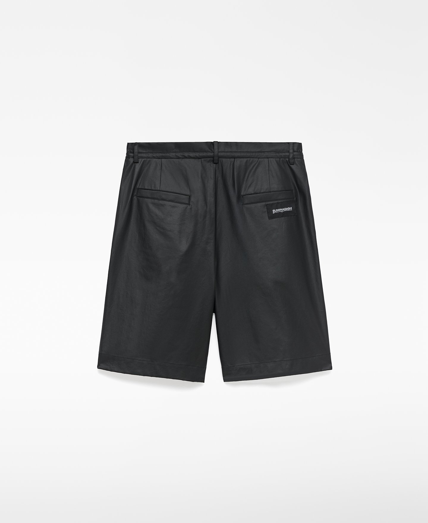 Bermuda negra relaxed fit hombre image number 6