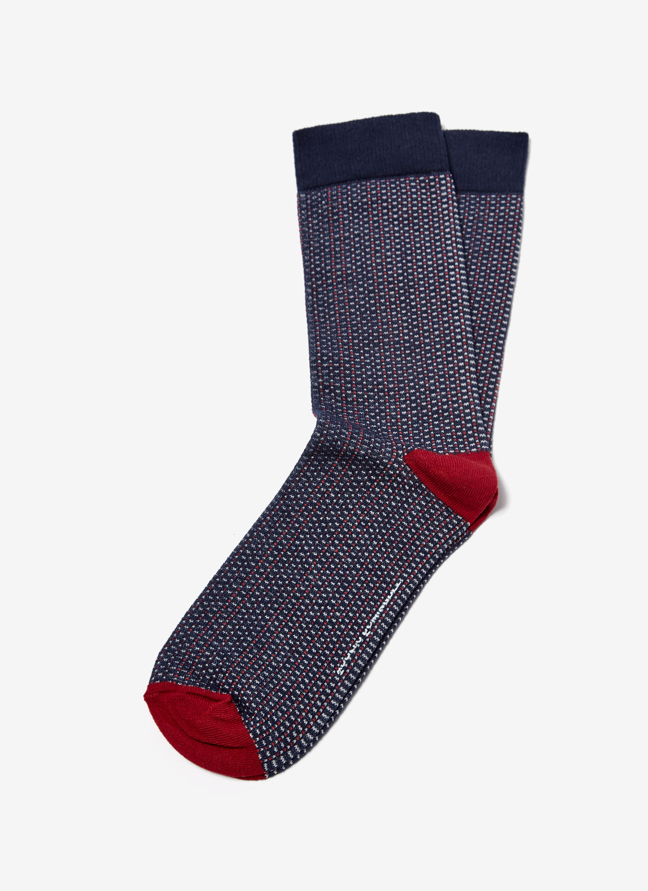 Socks with bicolour micro-motif image number 0