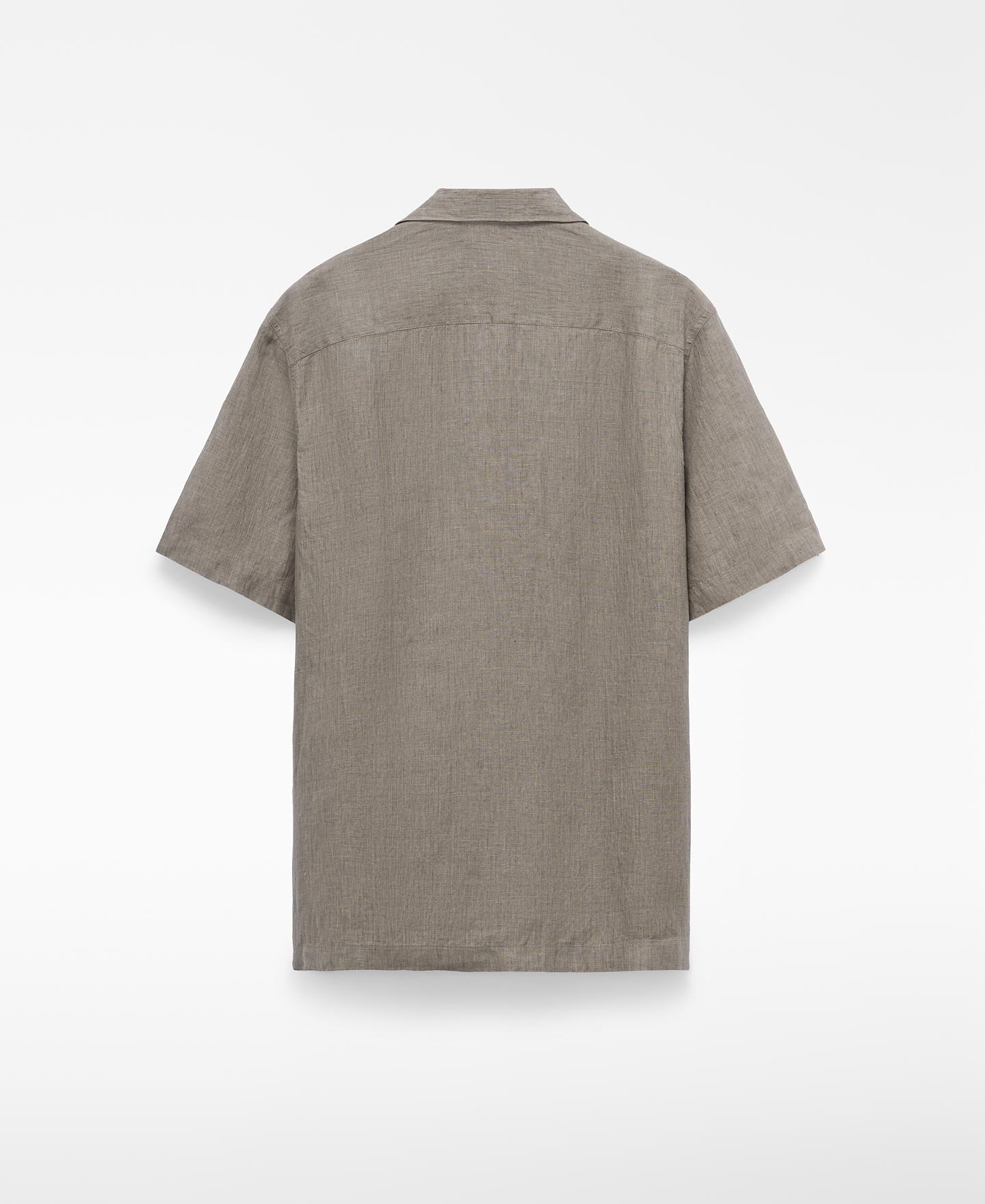 Linen bowling collar shirt image number 1