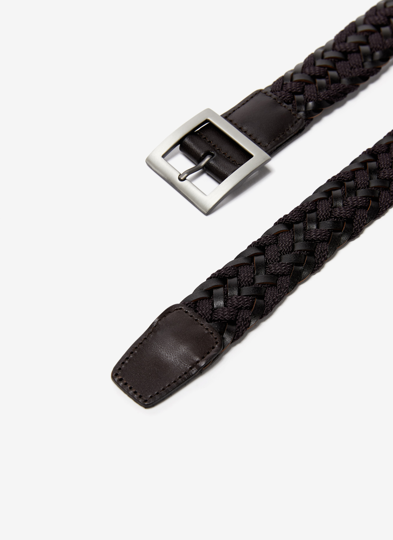 Braided leather belt image number 1