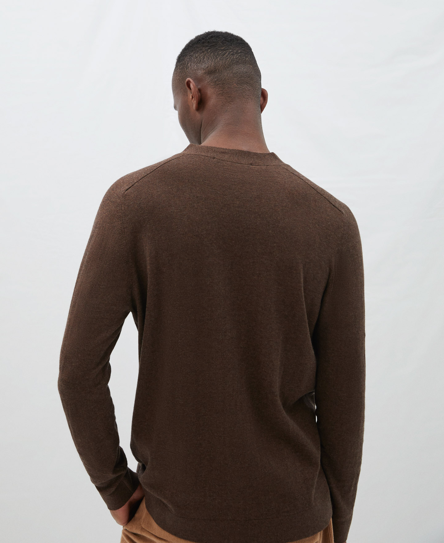 Merino wool and cotton cardigan image number 2