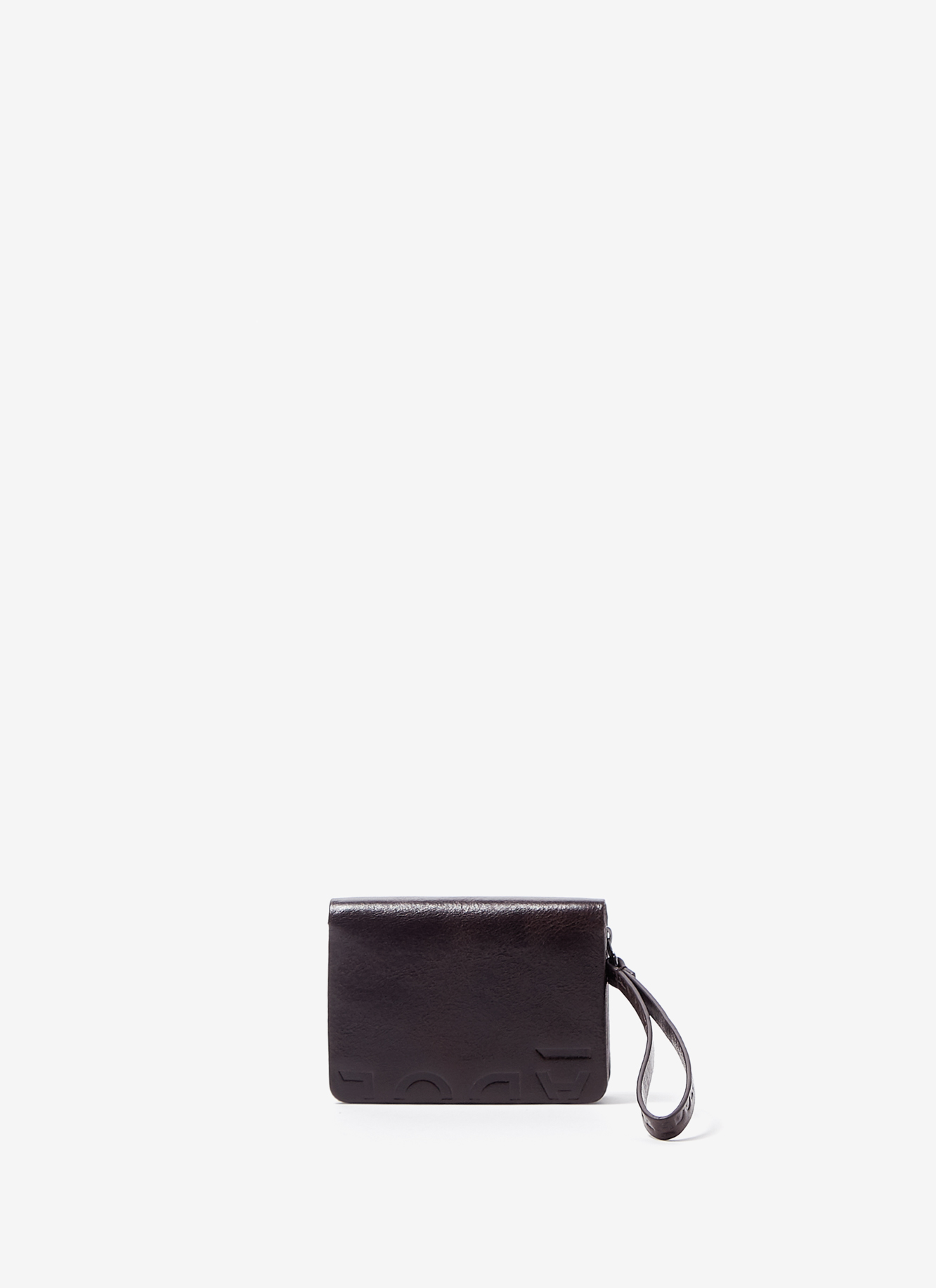 Crackled leather small wallet image number 0