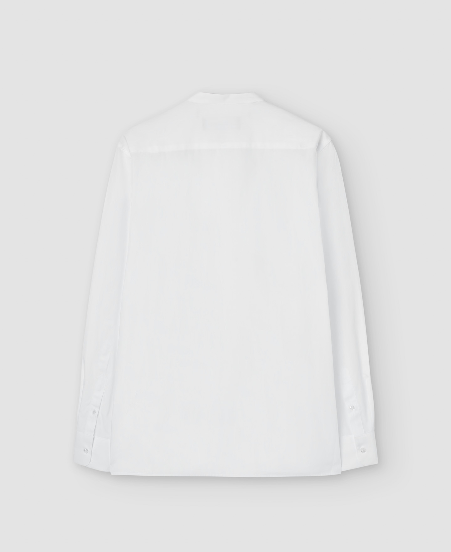 Mandarin collar organic cotton shirt image number 5