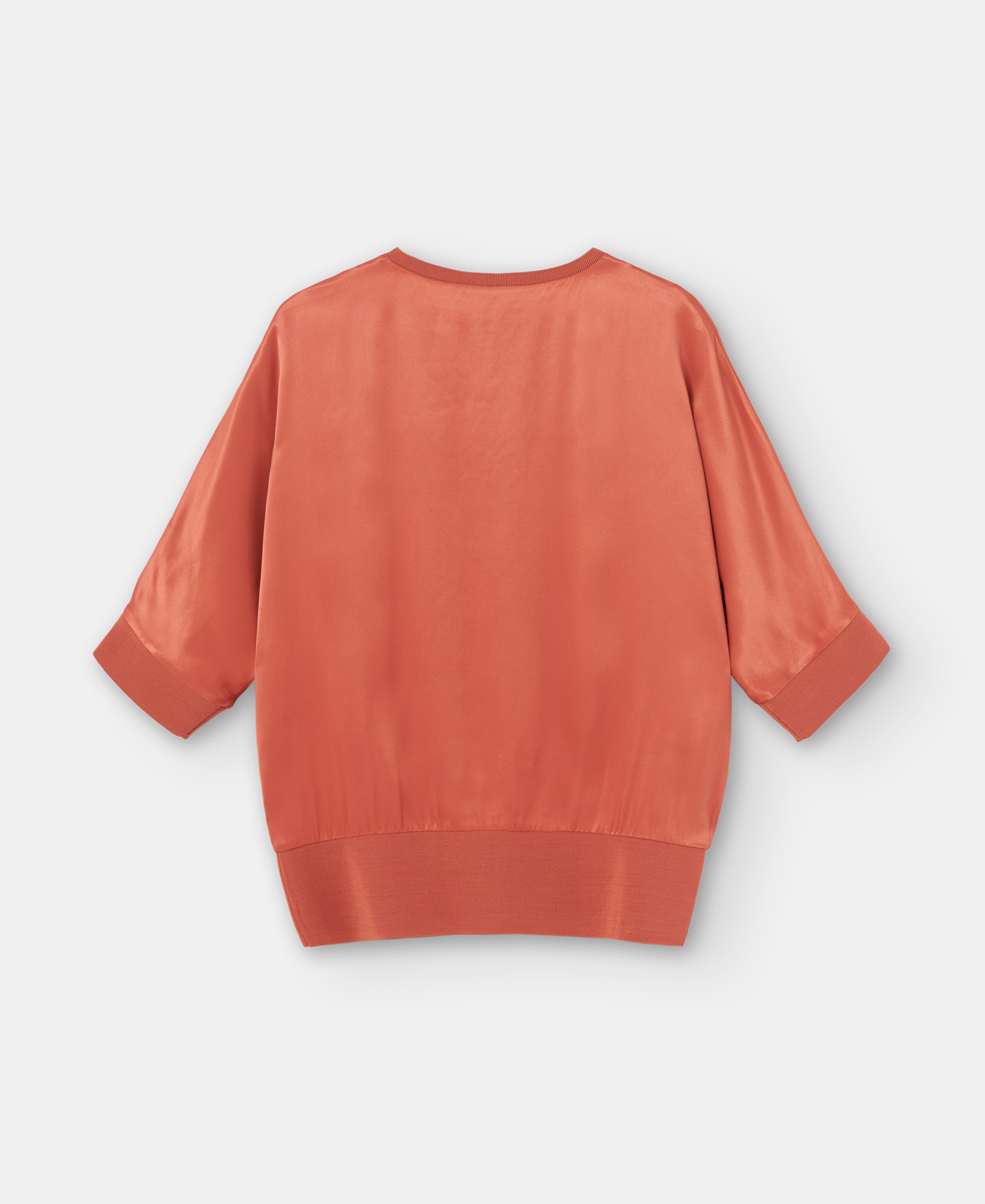 Short sleeve viscose blouse image number 5