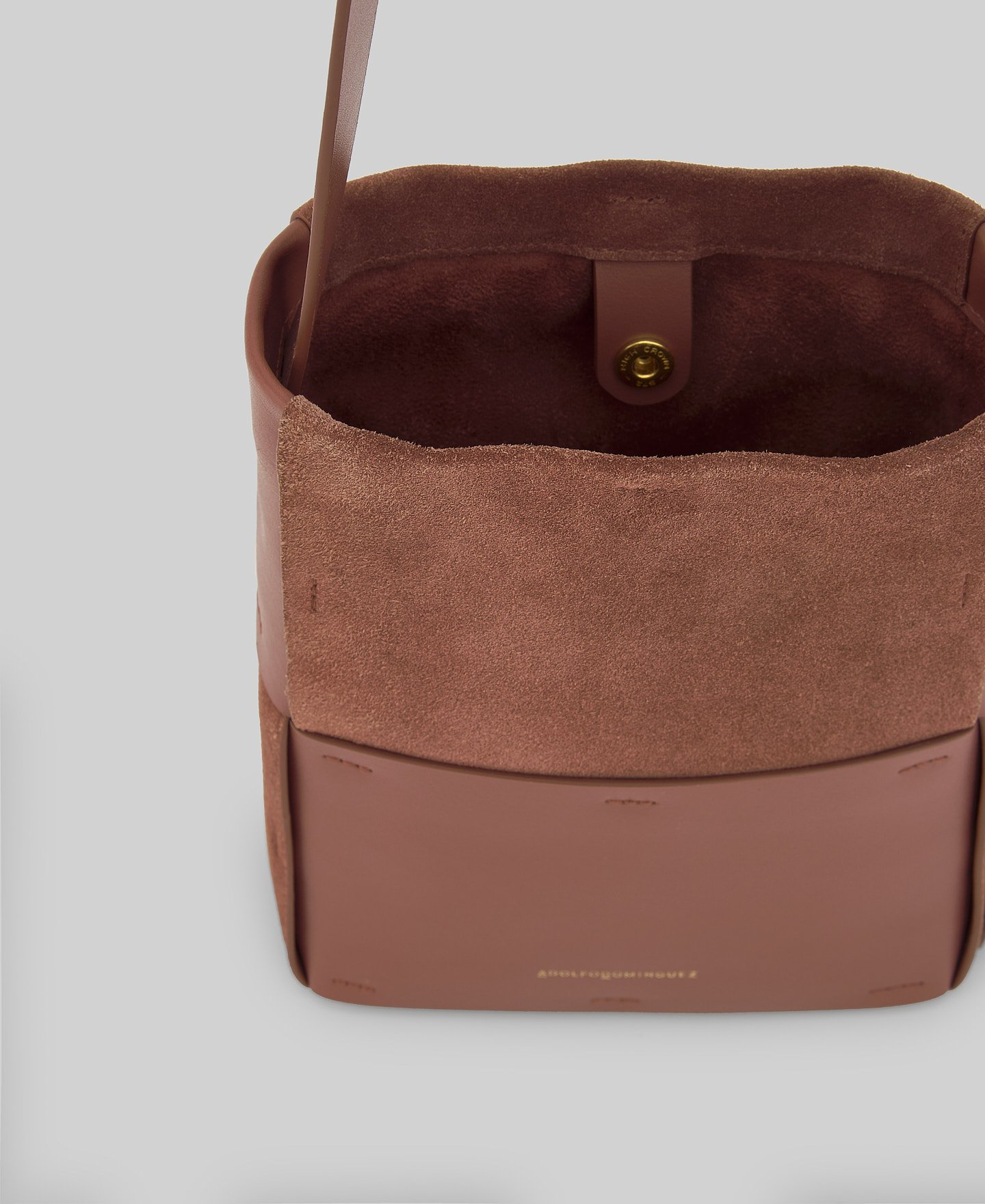 Mini hobo trenzado piel combinada mujer image number 3