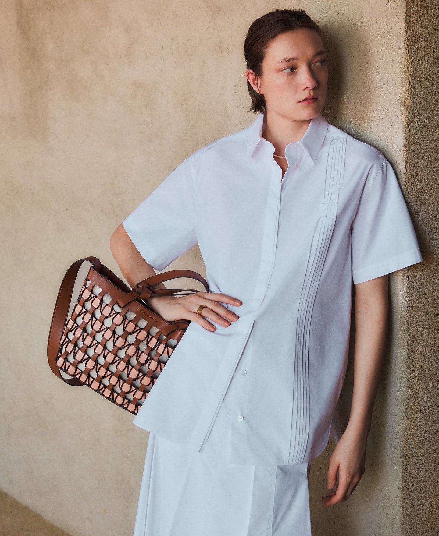 Horizonte medium basket bag woman image number 4