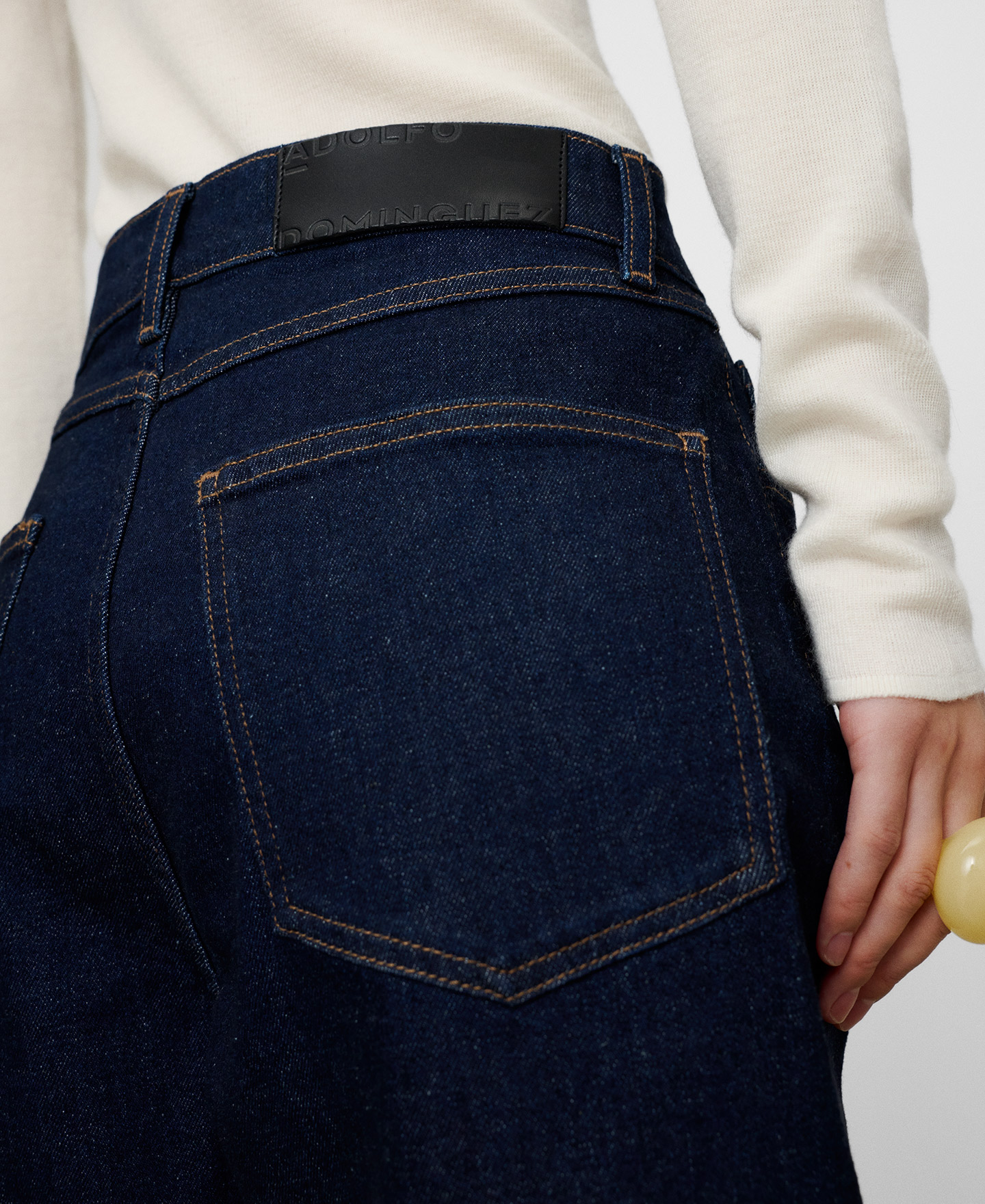 Comfort denim trousers image number 3