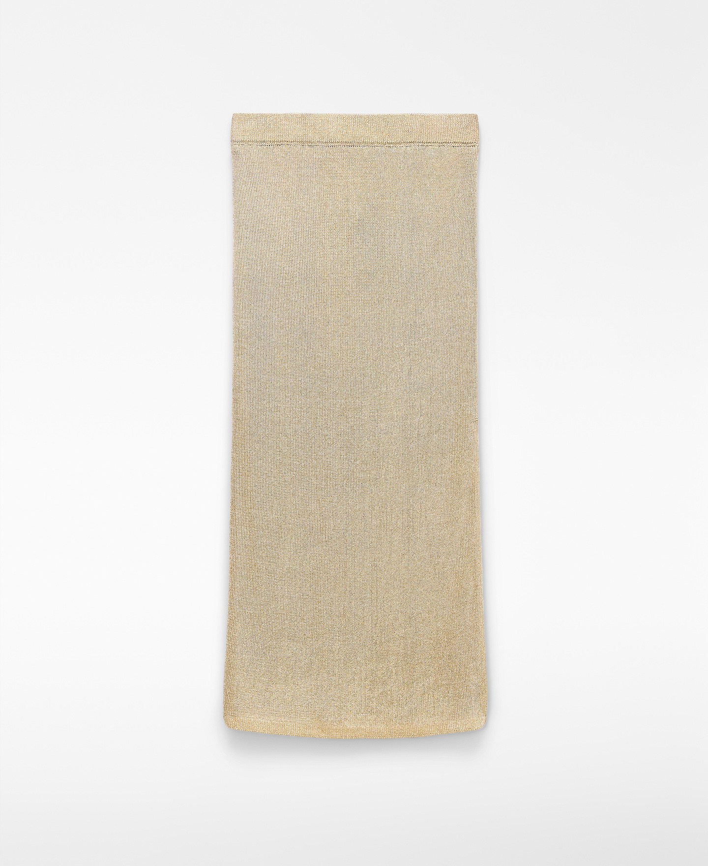 Falda recta punto metalizado image number 4