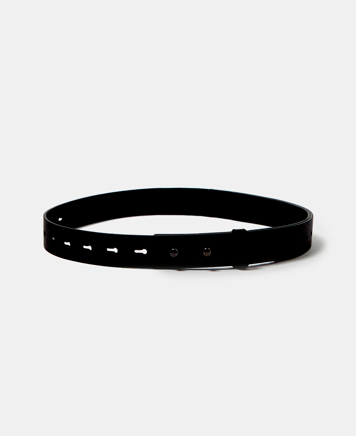 Leather belt with no buckle image number 0