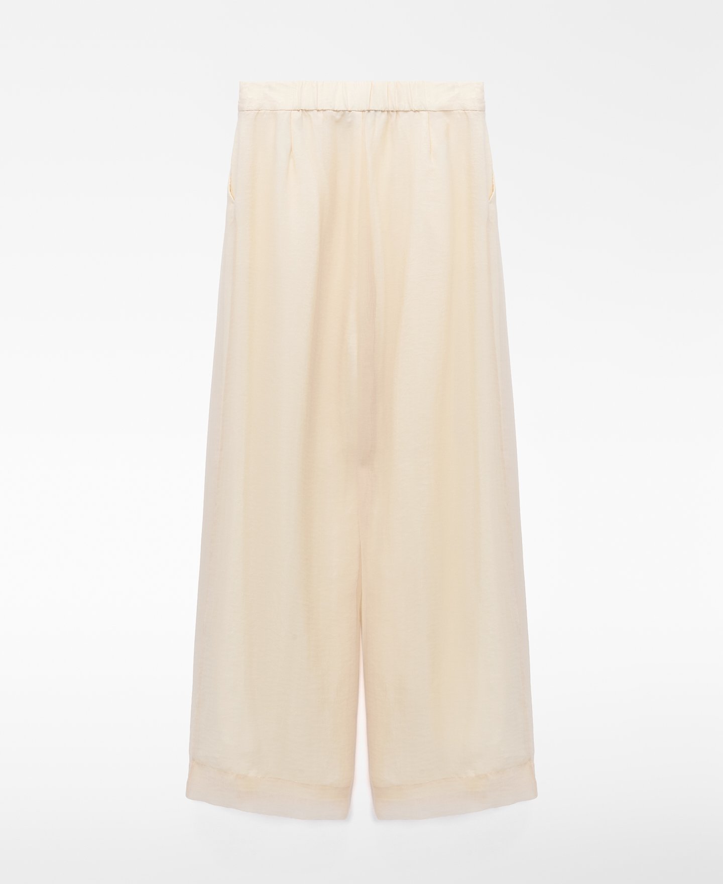 Double-fabric pleated trousers image number 5