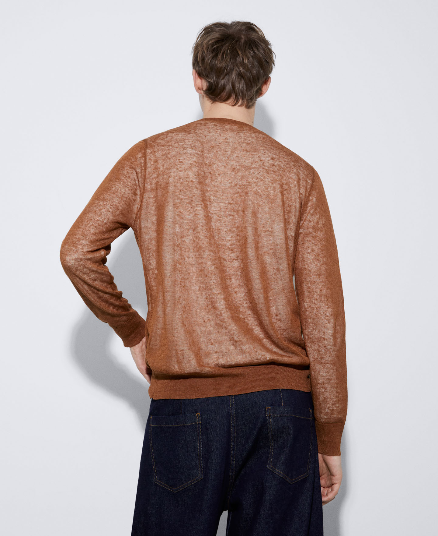Double layer responsible viscose sweater image number 2