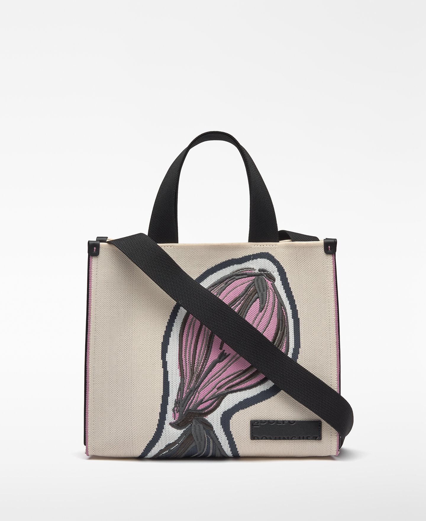 Bolso cuadrado punto bordado image number 0