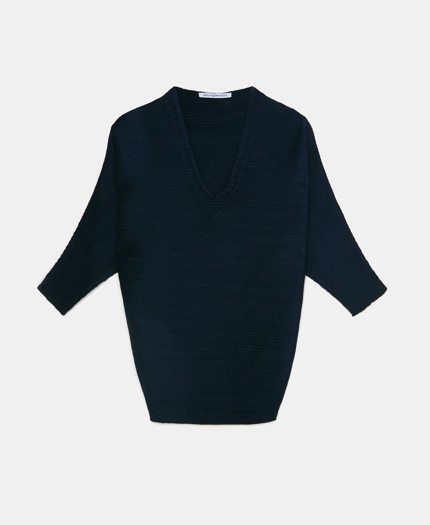 Jersey cuello pico en crinkle image number 4