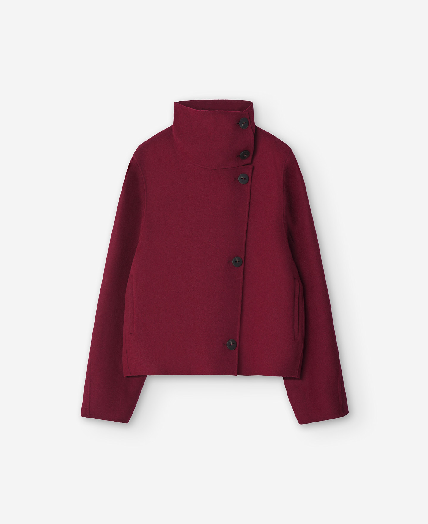 Double face fabric short jacket women image number 6