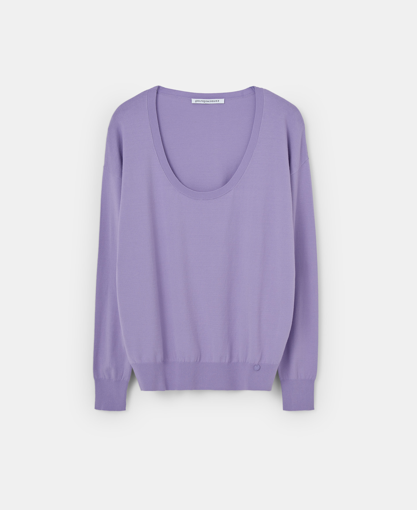 Oval neckline sweater image number 4