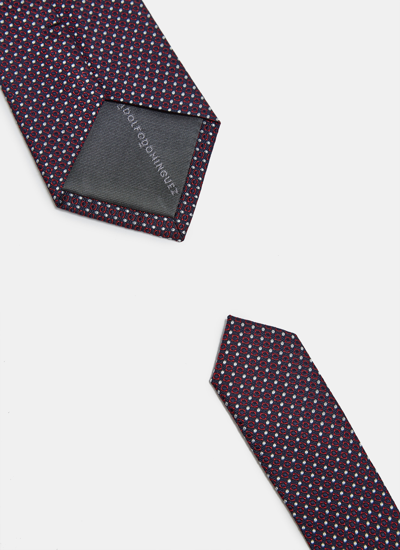 Silk tie with classic jacquard design image number 1