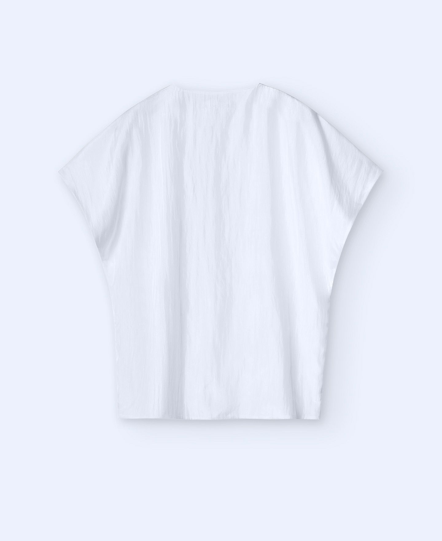V-neck transparent blouse image number 5