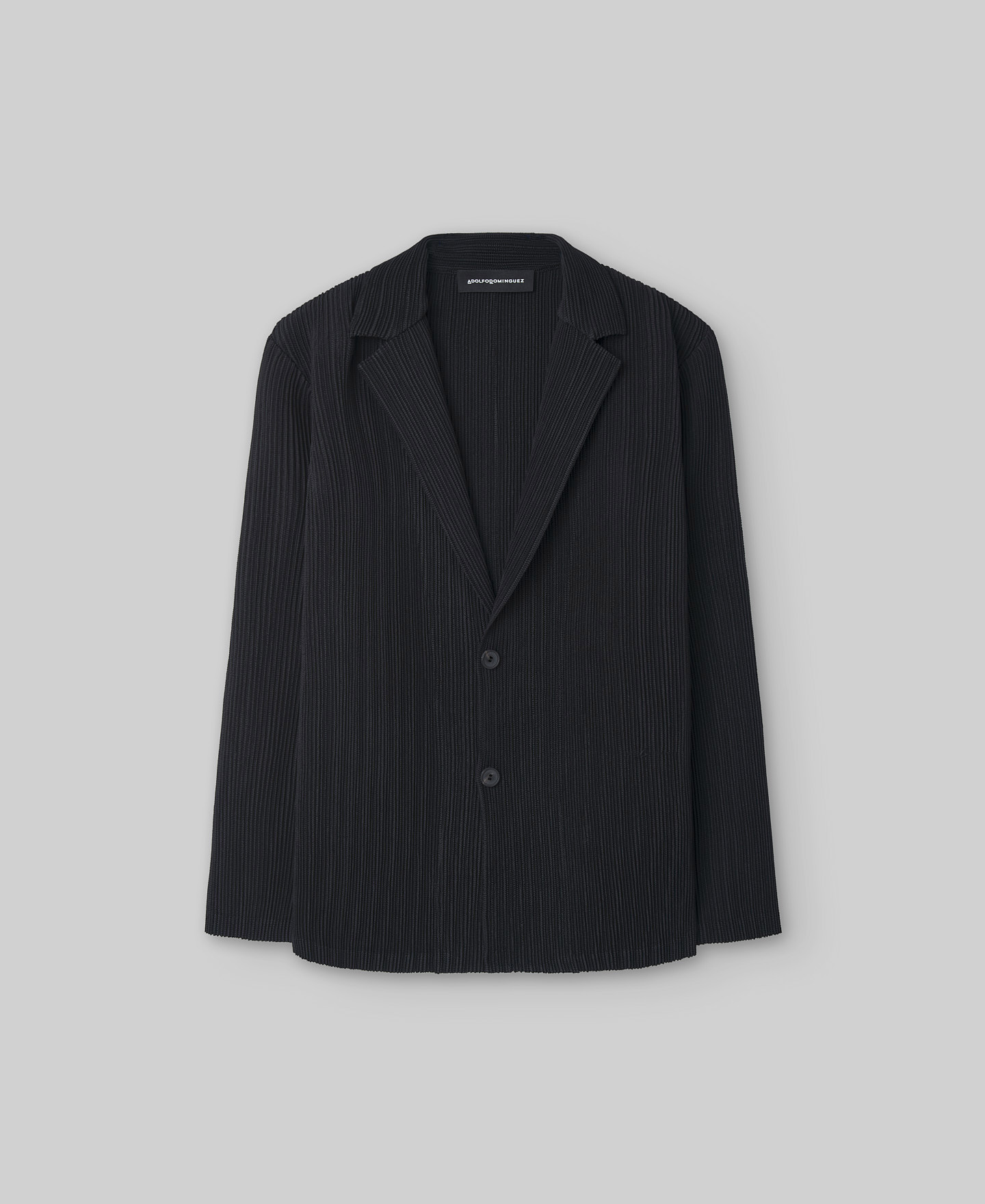 Schwarzer Crinkle-Herrenblazer image number 4