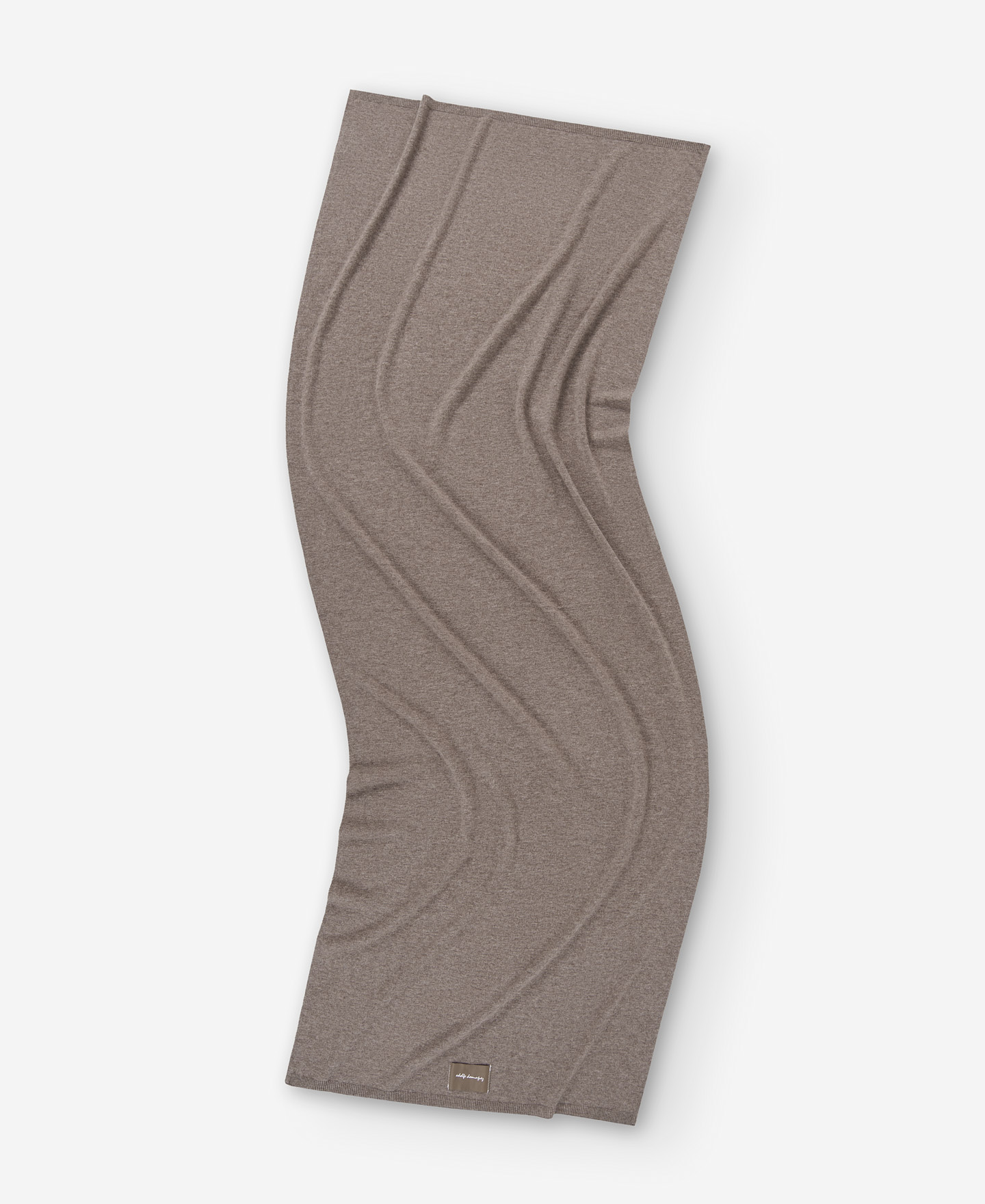 Stone colour merino wool scarf for men image number 1