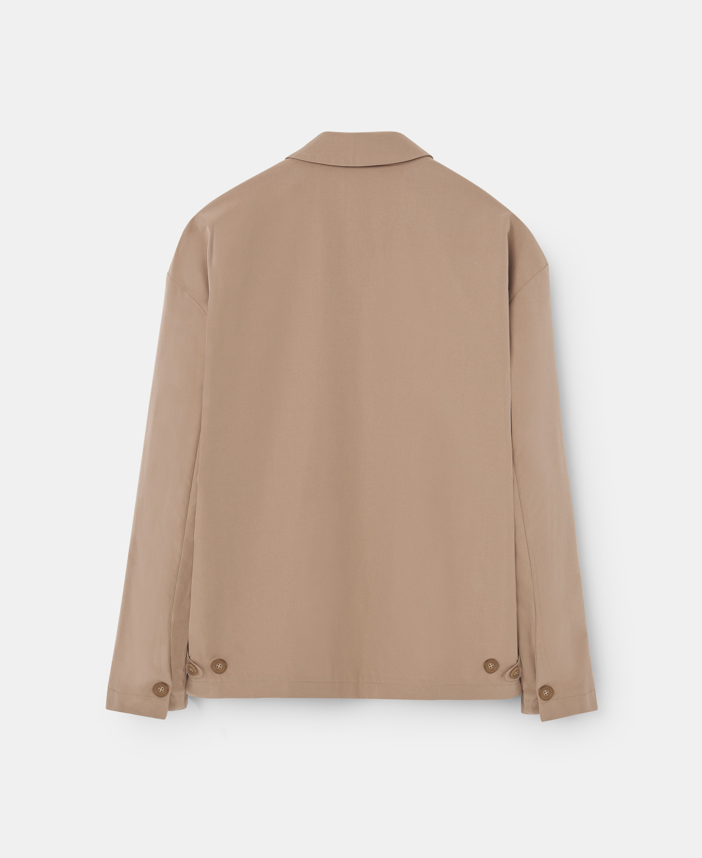 Camel shirt collar jacket image number 5