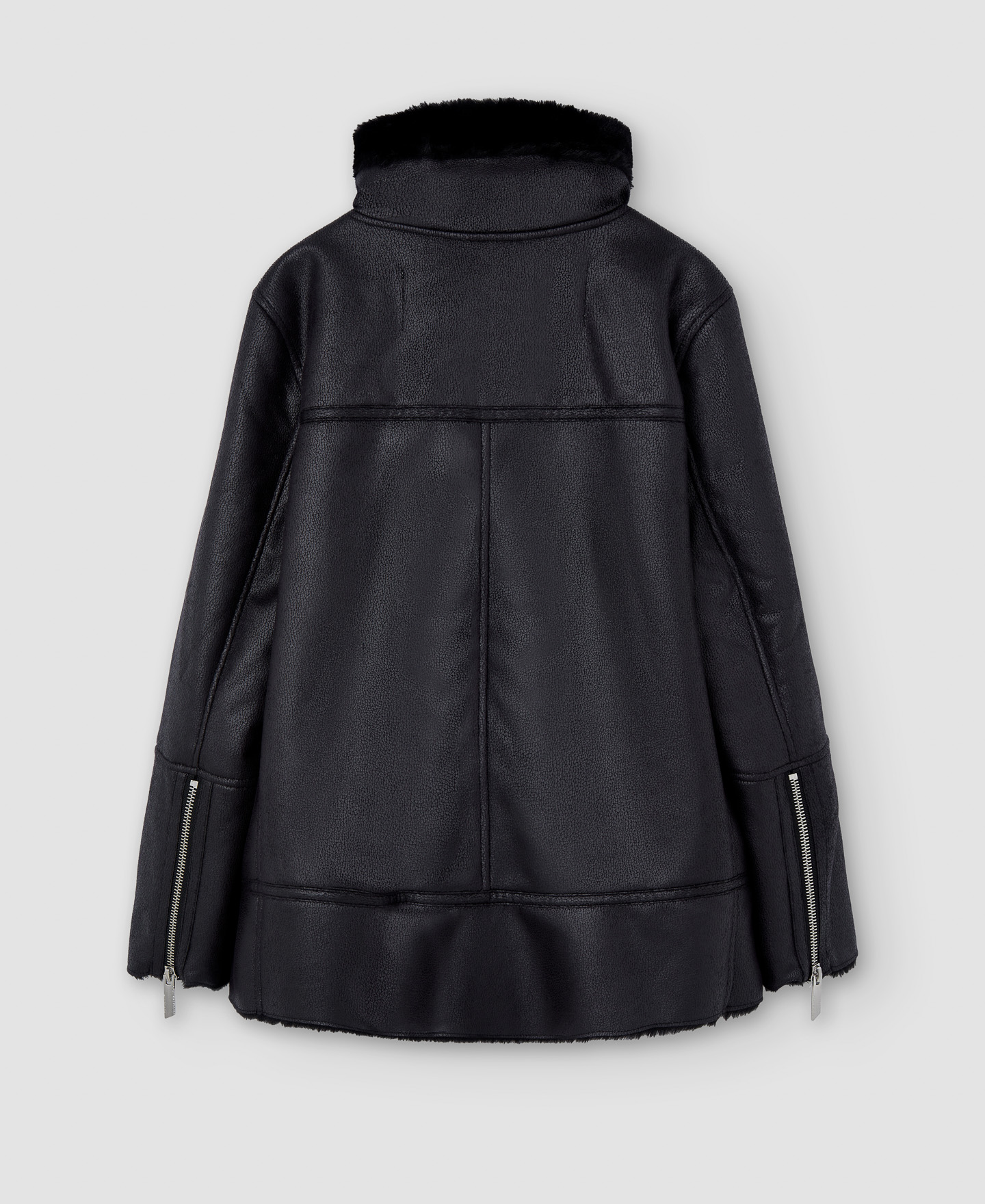 Aviator jacket in leather texture image number 7