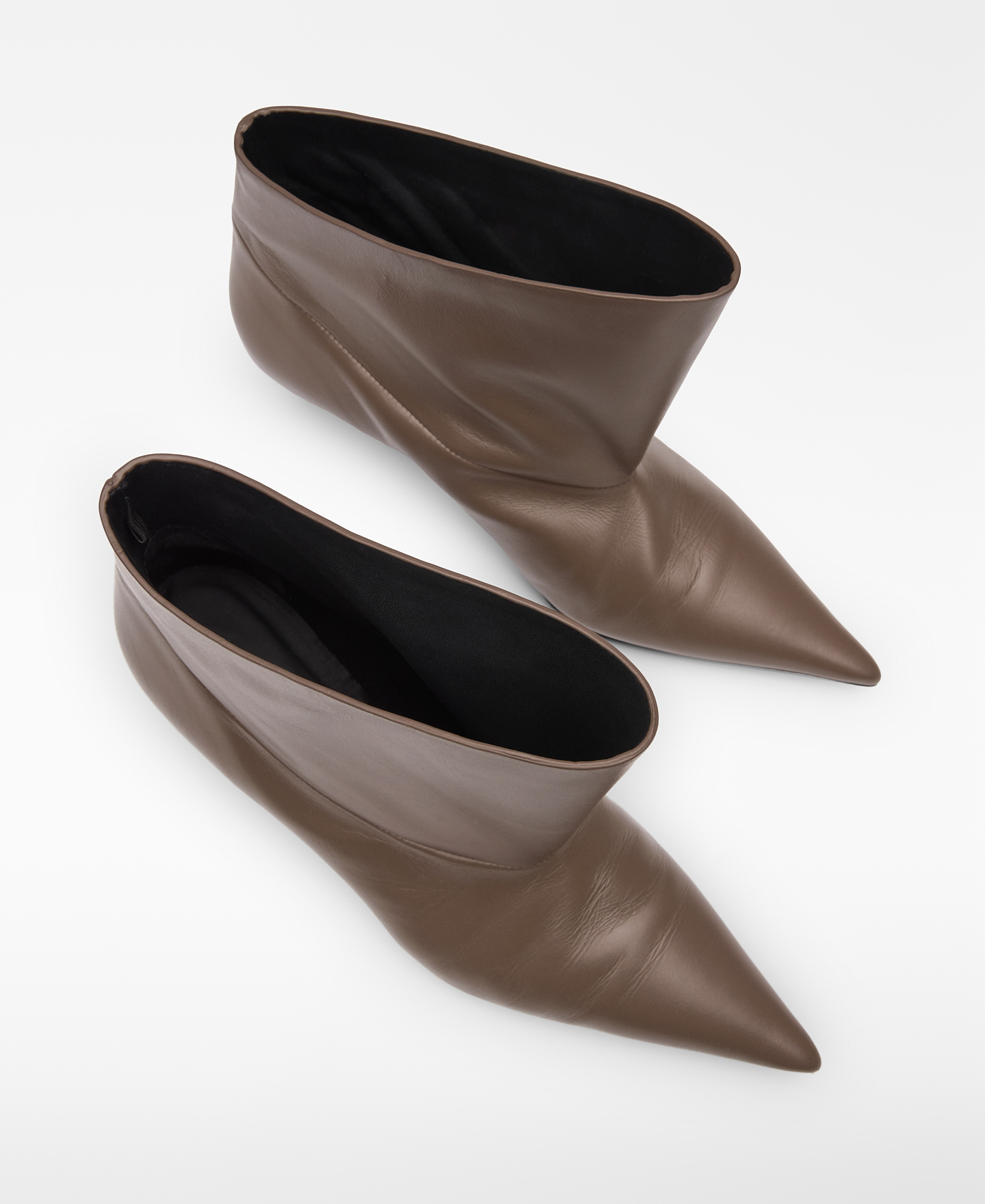 Asymmetrical-shaft ankle boot woman image number 1