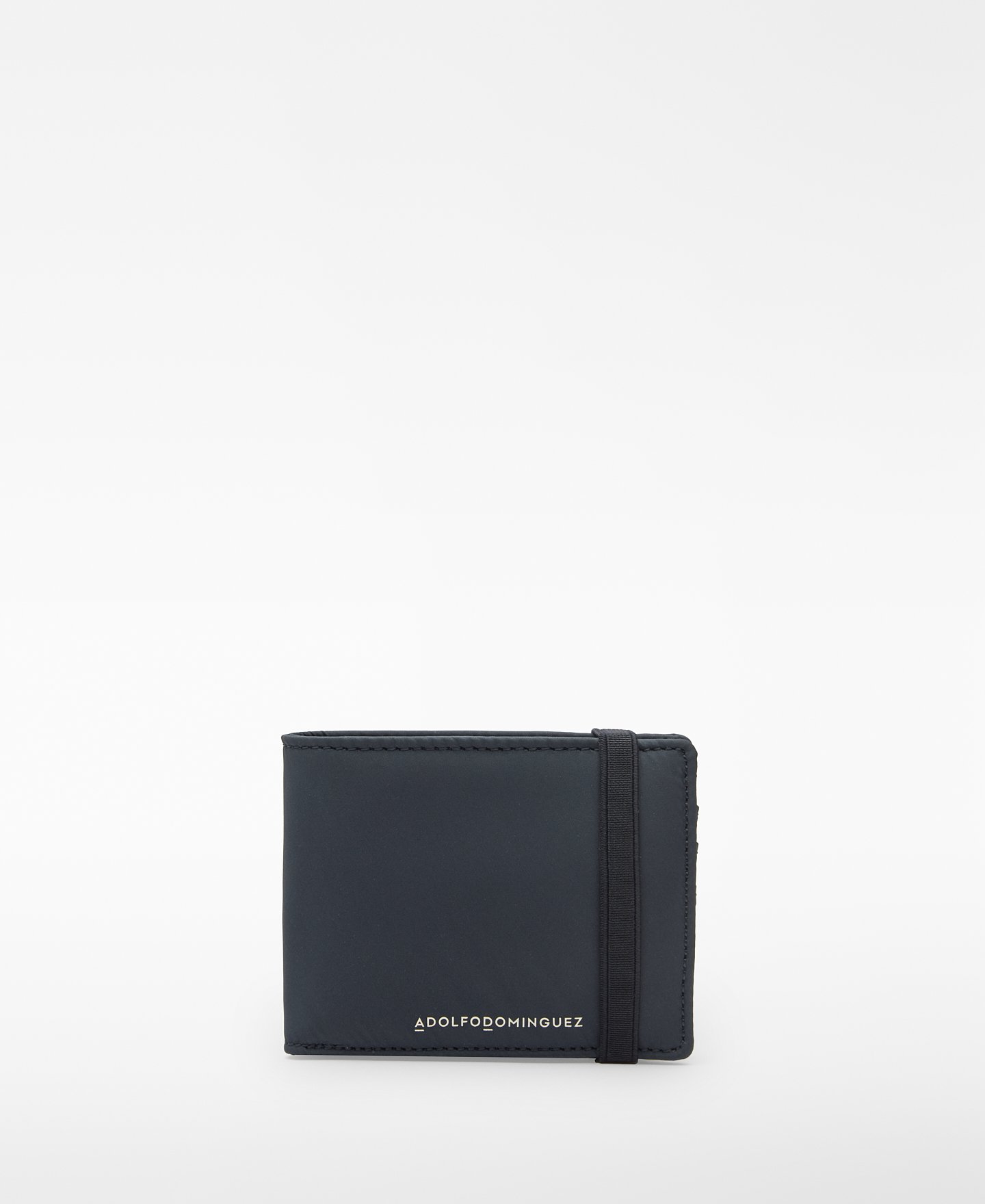 Nylon wallet with elastic closure man image number 0