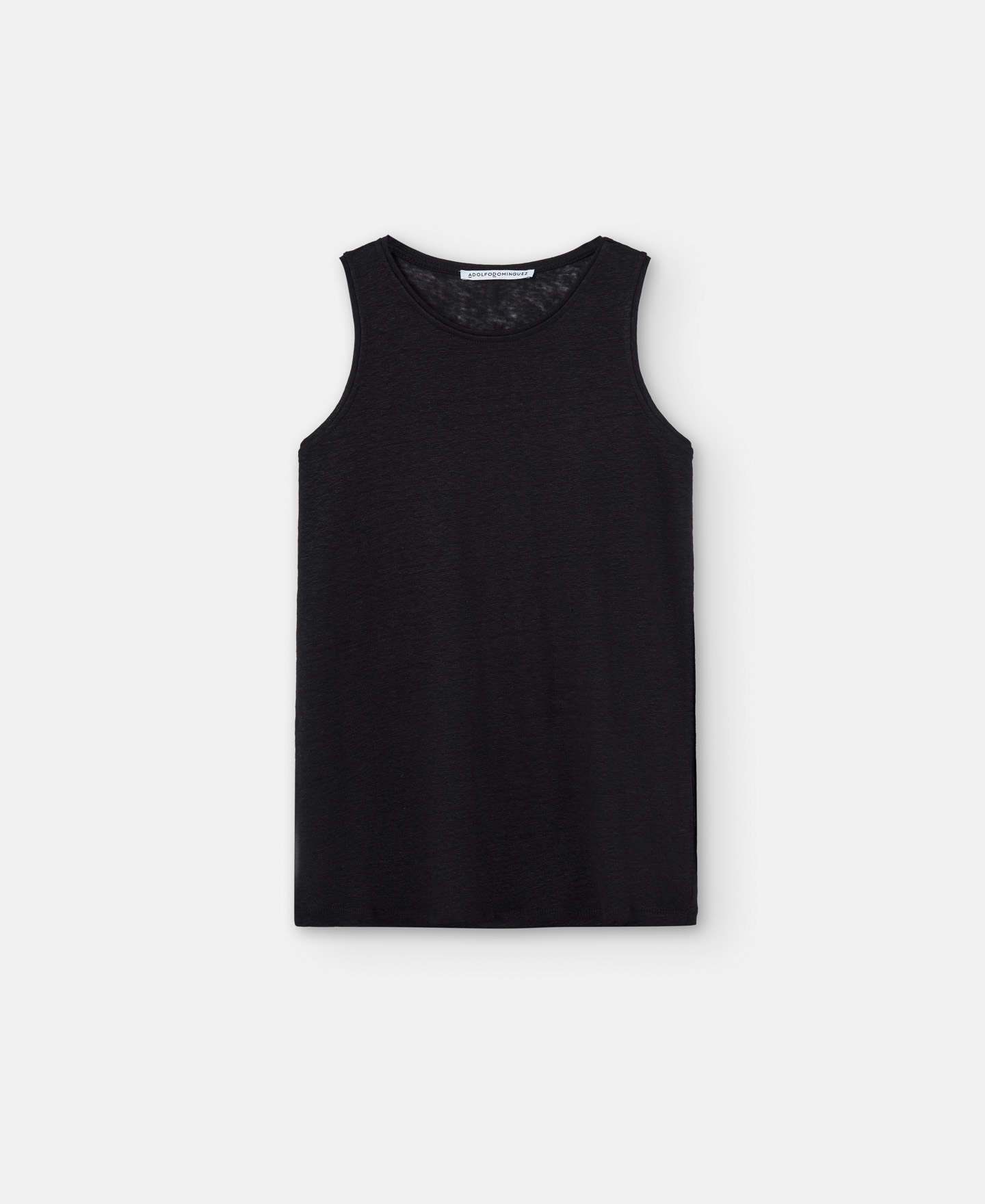 Camiseta tank en lino image number 4