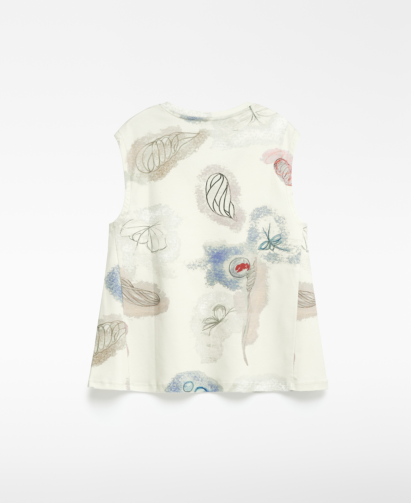 Cotton A-line printed T-shirt woman image number 5