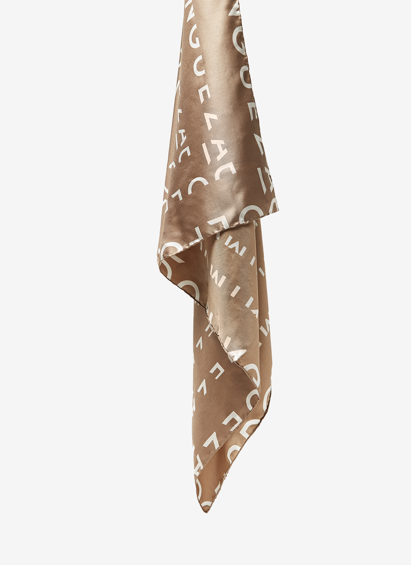 Silk scarf with logo image number 1