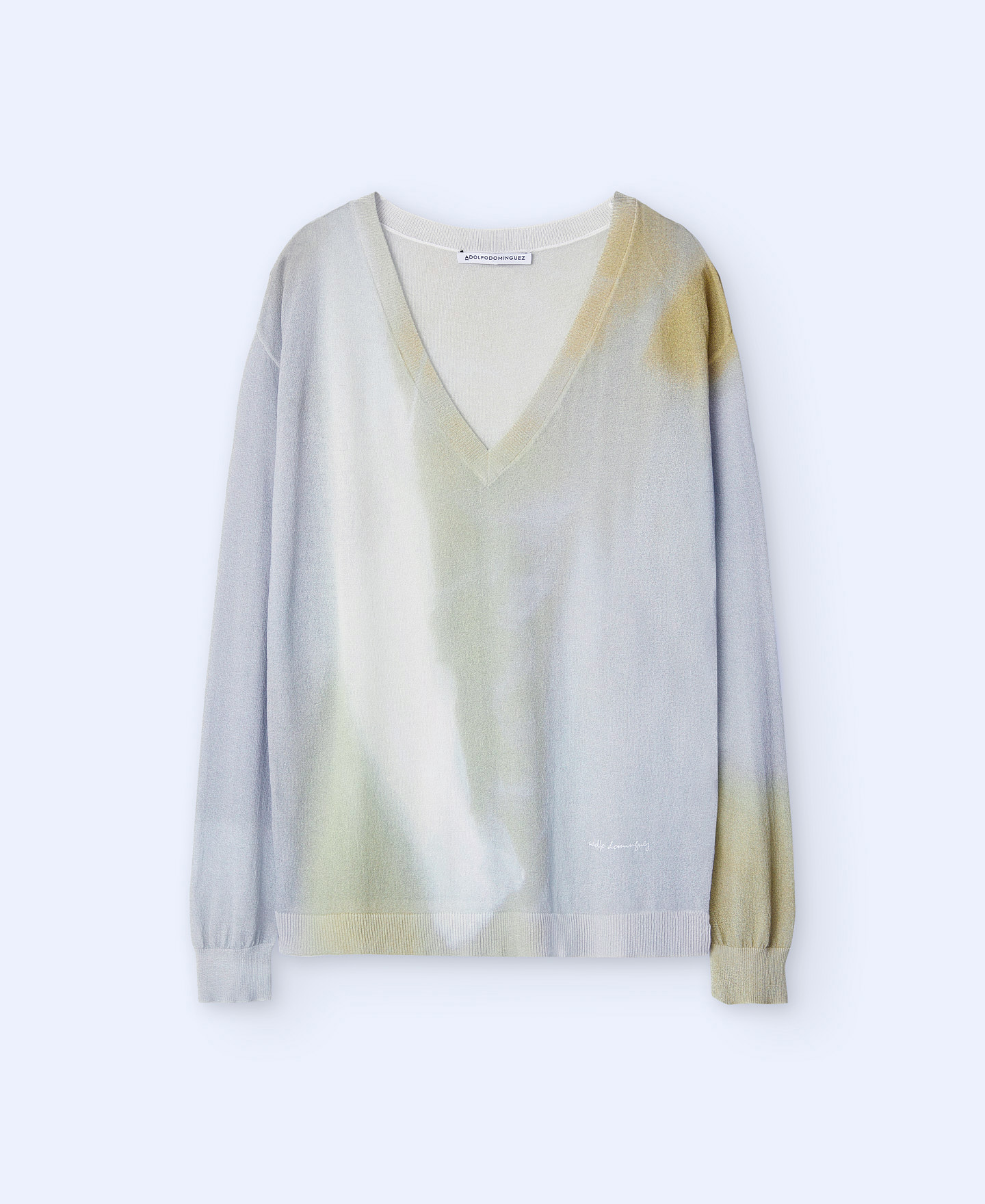 Jersey estampado en viscosa y nailon image number 4