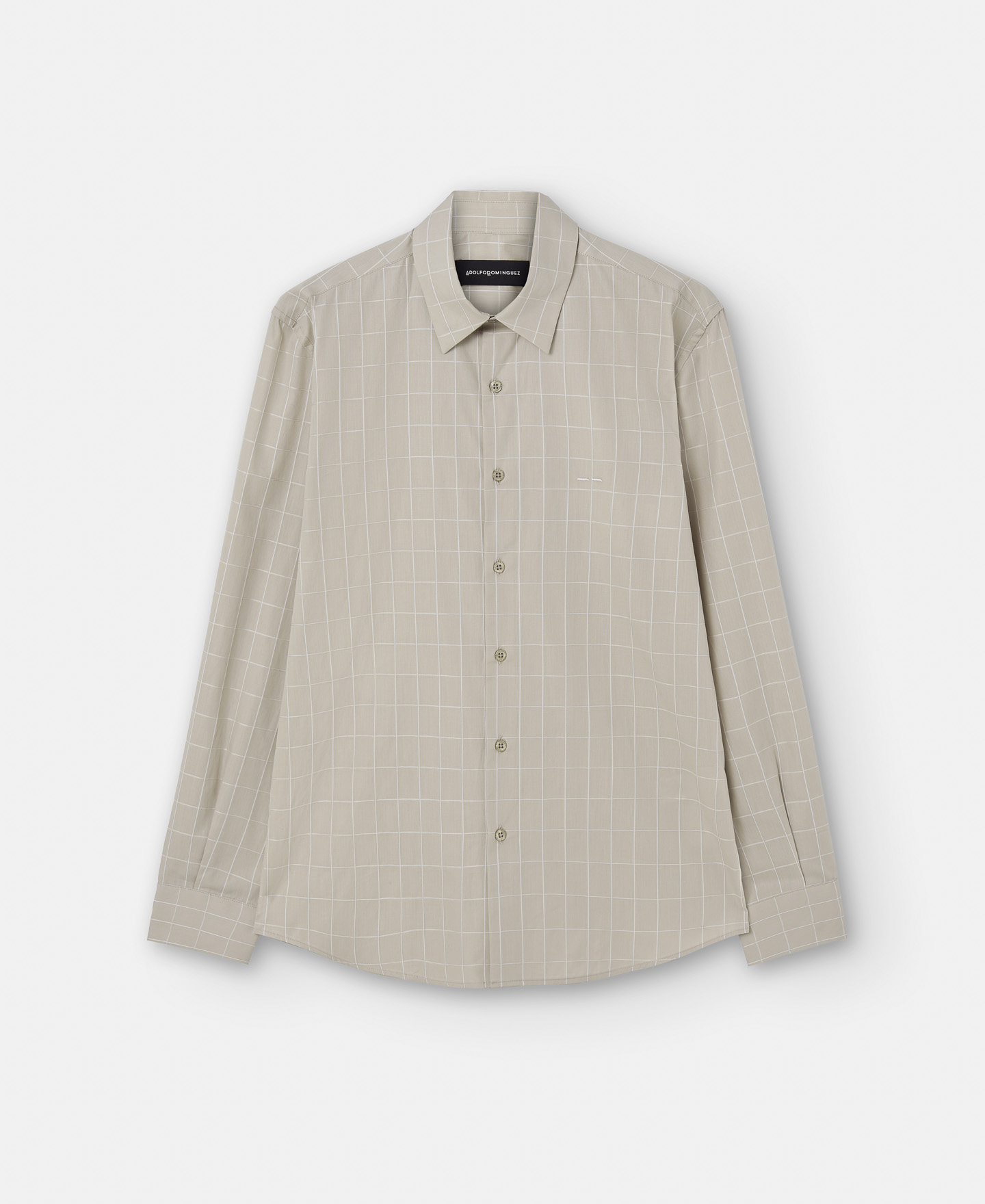 Camisa de cuadros en algodón image number 4
