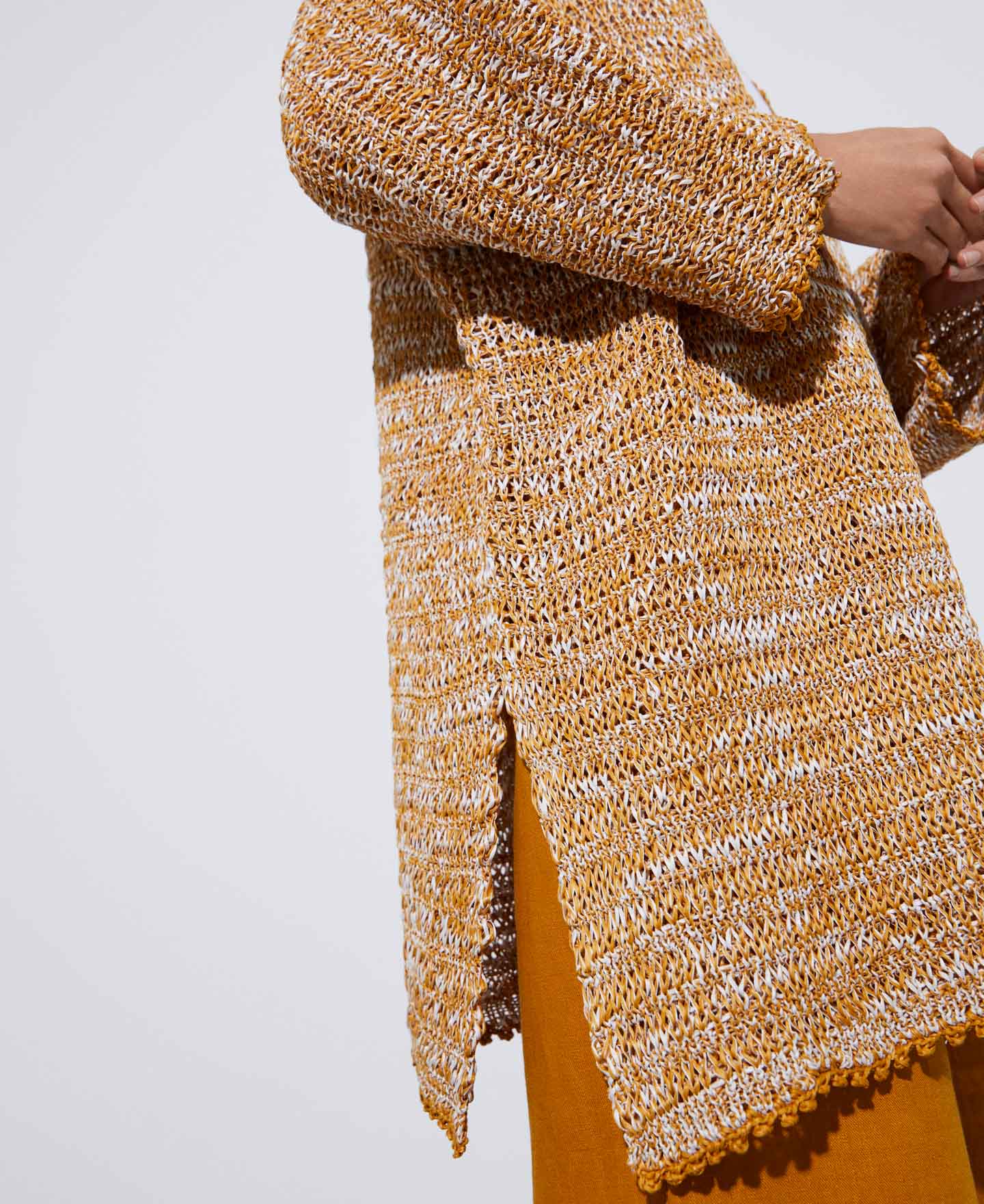 Chaqueta kimono en doble frontura image number 3