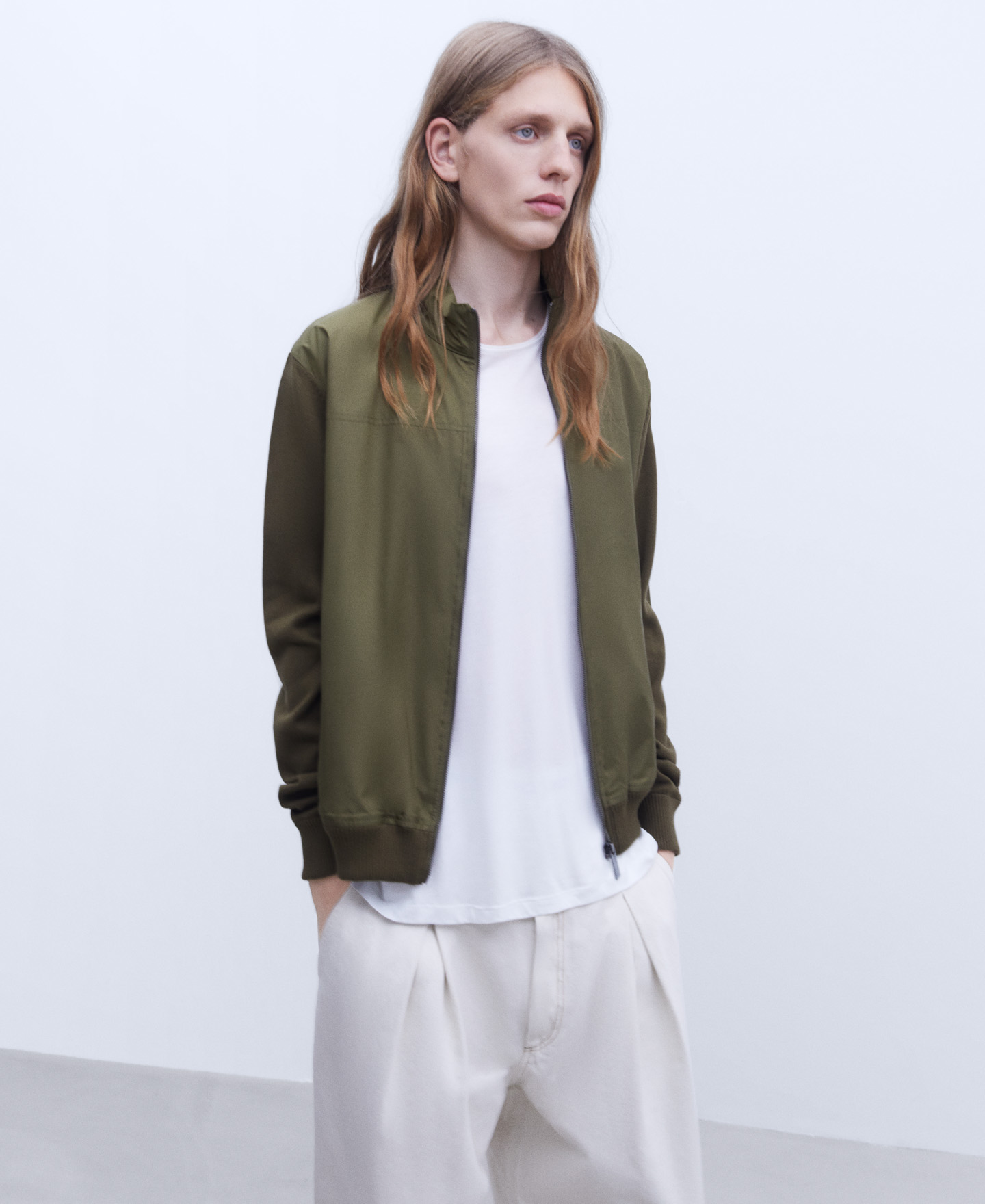 Cotton Mao collar Harrington image number 0