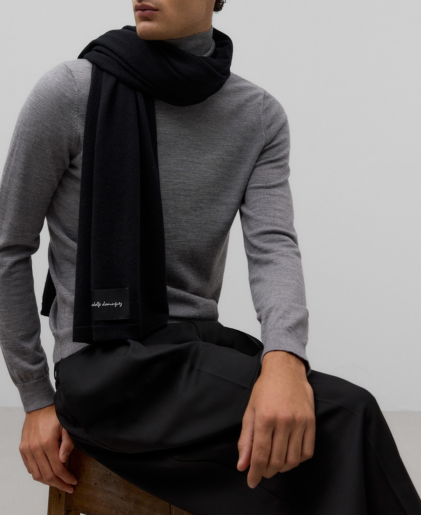 Bufanda lana merino hombre image number 3