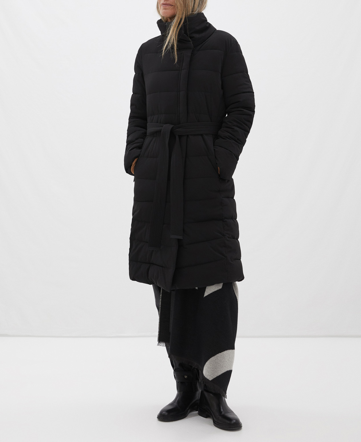 Nylon padded jacket image number 1