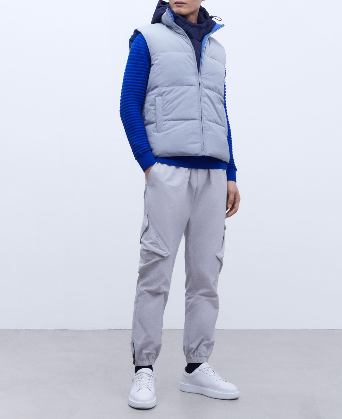 Cotton round neck sweater. image number 1