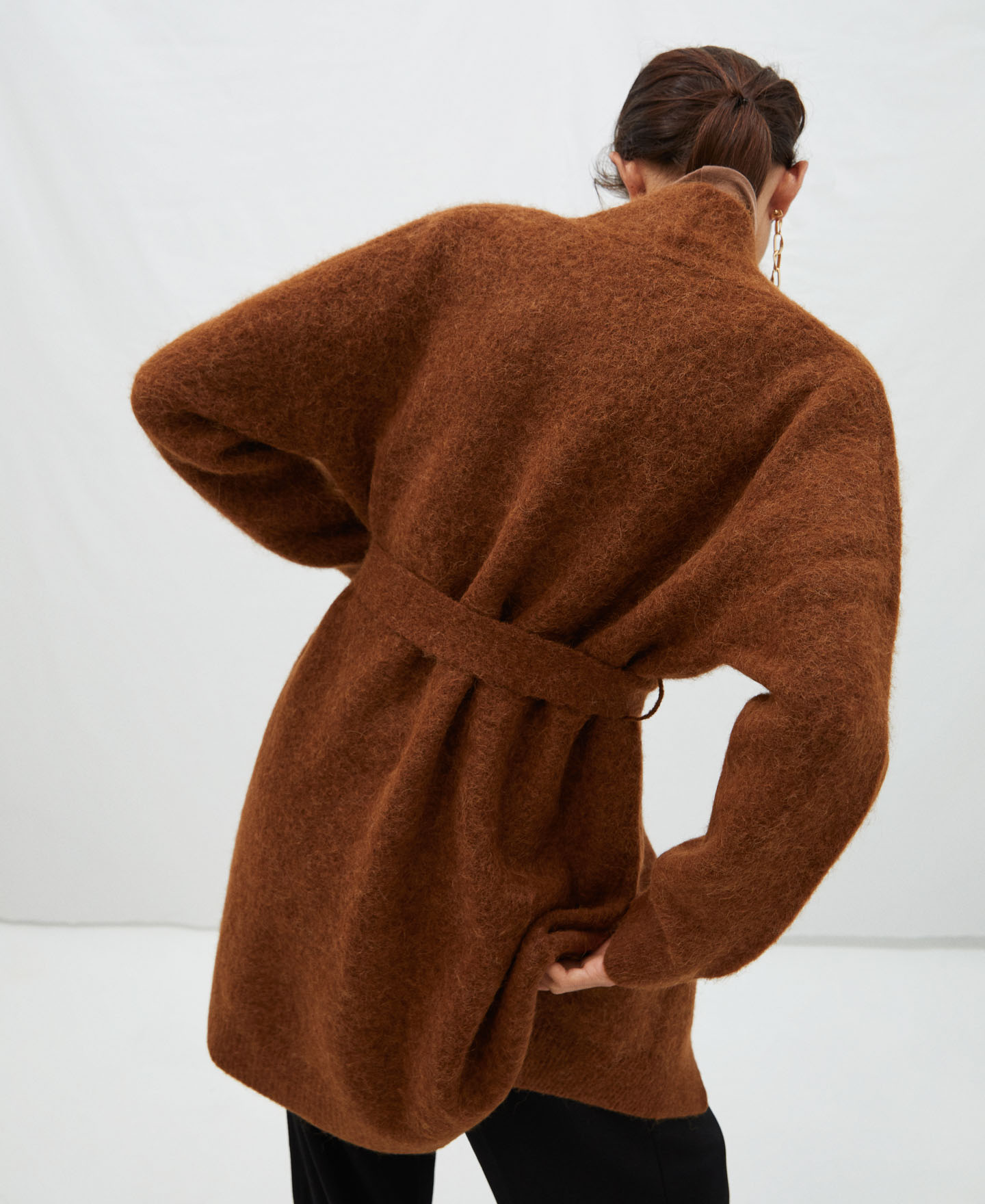 Long jacket without buttons image number 2