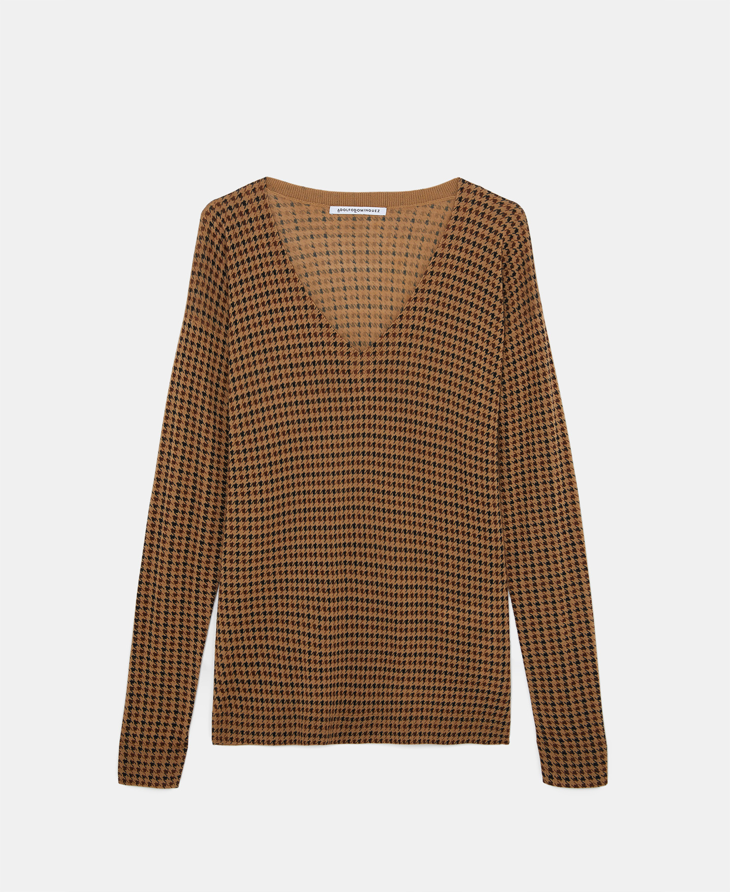 Merino wool printed sweater image number 4