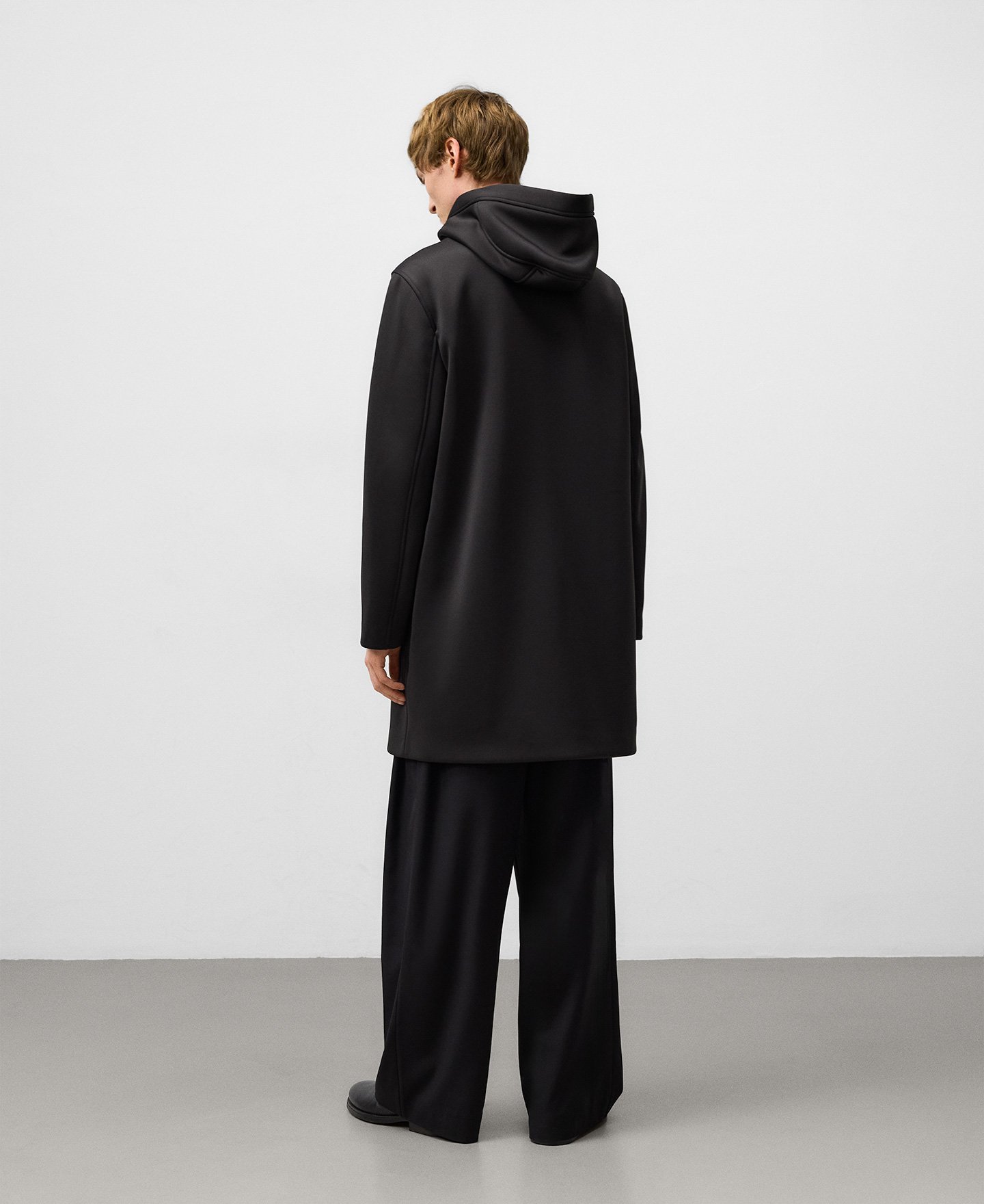 Long neoprene coat man image number 2
